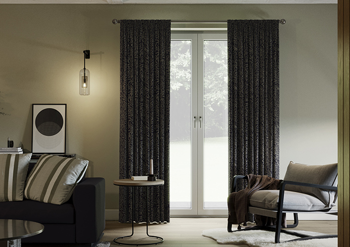 William Morris At Home Willow, Woven Indigo - Made to Measure Curtains - Image 3